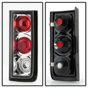 Hummer H2 03-09 Euro Style Tail Lights - Chrome - Image 2