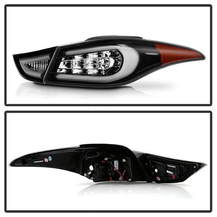 Hyundai Elantra 11-13 Light Bar LED Tail Lights - Black
