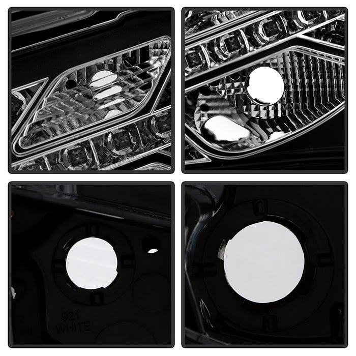 Hyundai Genesis 10-12 2Dr LED Tail Lights - Black