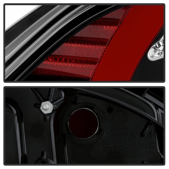 Hyundai Genesis 10-12 2Dr LED Tail Lights - Black