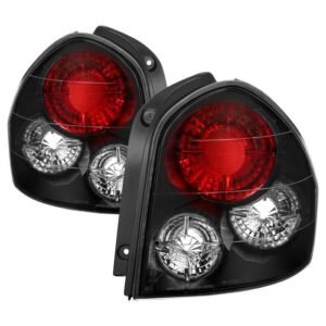 Hyundai Santa Fe 01-06 Euro Style Tail Lights - Black - Image 1