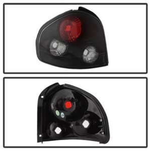 Hyundai Santa Fe 01-06 Euro Style Tail Lights - Black - Image 2