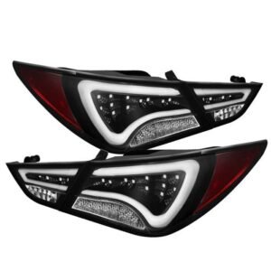 Hyundai Sonata 11-14 LED Tail Lights - Black - Image 1