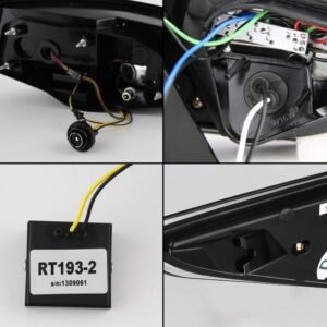 Hyundai Sonata 11-14 LED Tail Lights - Black - Image 3