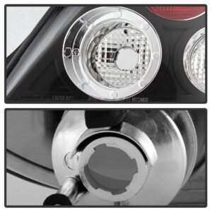 Hyundai Tiburon 03-05 Euro Style Tail Lights - Black - Image 4