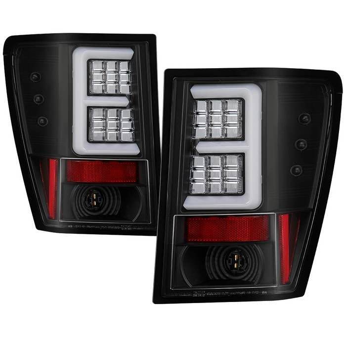 Jeep Grand Cherokee 05-06 Version 2 Light Bar LED Tail Lights - Black