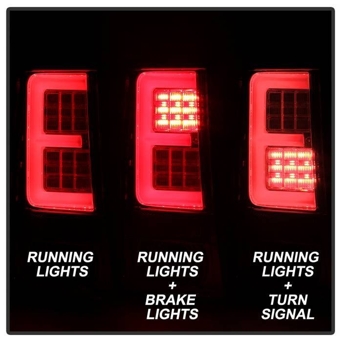 Jeep Grand Cherokee 05-06 Version 2 Light Bar LED Tail Lights - Chrome