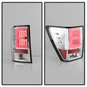 Jeep Grand Cherokee 05-06 Version 2 Light Bar LED Tail Lights - Chrome - Image 8