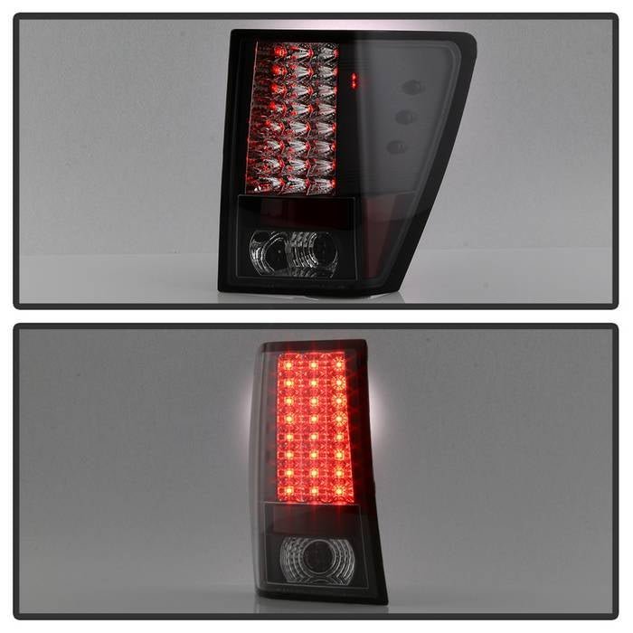 Jeep Grand Cherokee 07-10 LED Tail Lights - Black