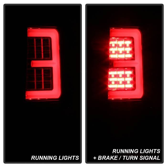 Jeep Grand Cherokee 07-10 Light Bar LED Tail Lights- Black