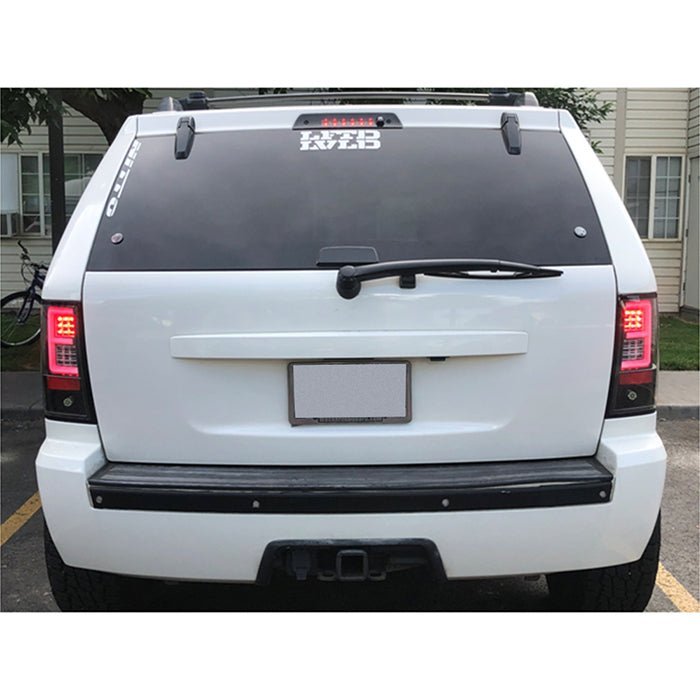 Jeep Grand Cherokee 07-10 Light Bar LED Tail Lights- Black