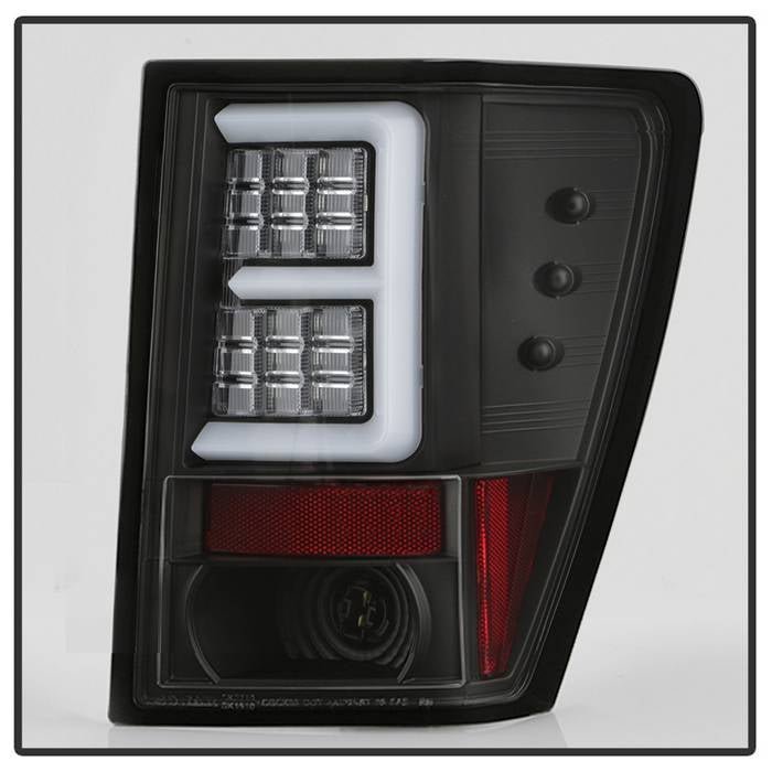 Jeep Grand Cherokee 07-10 Light Bar LED Tail Lights- Black