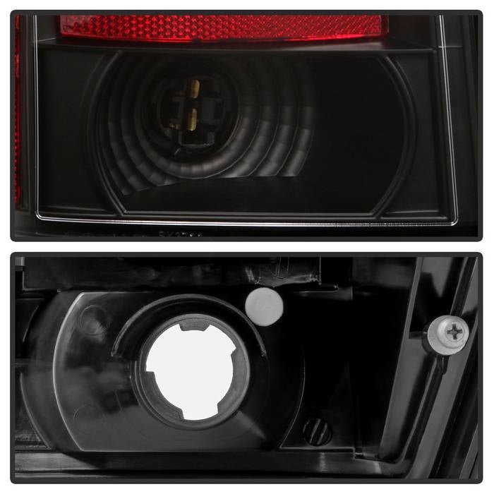 Jeep Grand Cherokee 07-10 Light Bar LED Tail Lights- Black