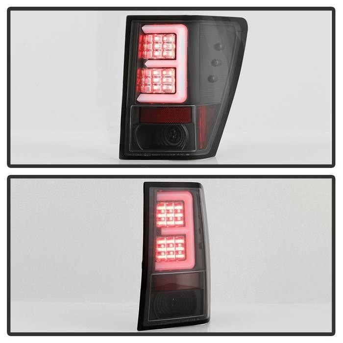 Jeep Grand Cherokee 07-10 Light Bar LED Tail Lights- Black