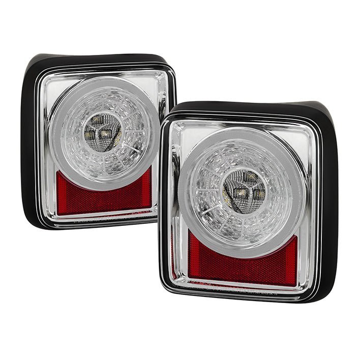 Jeep Wrangler 2019 - 2020 Full LED Tail Light - Sequential Turn Signal - Chrome
