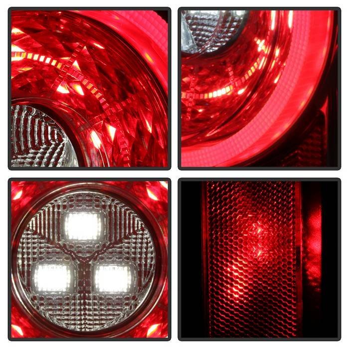 Jeep Wrangler 2019 - 2020 Full LED Tail Light - Sequential Turn Signal - Chrome