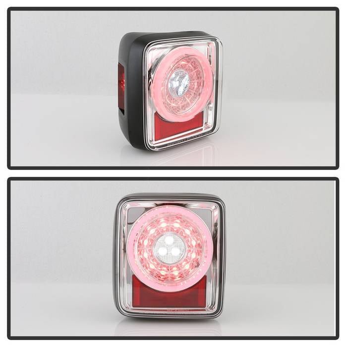 Jeep Wrangler 2019 - 2020 Full LED Tail Light - Sequential Turn Signal - Chrome