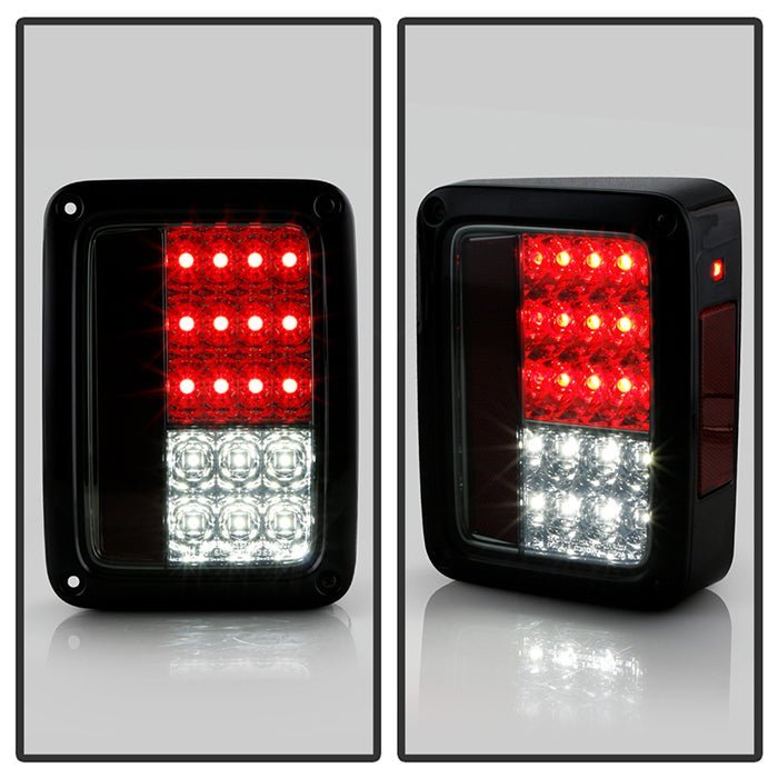 Jeep Wrangler (JK JKU) 07-18 LED Tail Lights - Smoke