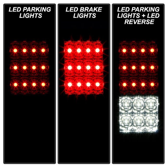 Jeep Wrangler (JK JKU) 07-18 LED Tail Lights - Smoke