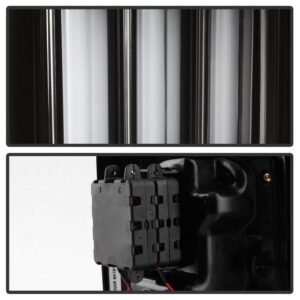 Jeep Wrangler (JK JKU) 07-18 Version 2 Light Bar Sequential Turn Signal LED Tail Lights - Black - Image 3