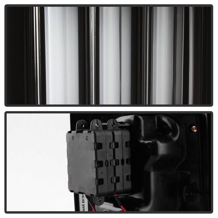 Jeep Wrangler (JK JKU) 07-18 Version 2 Light Bar Sequential Turn Signal LED Tail Lights - Black