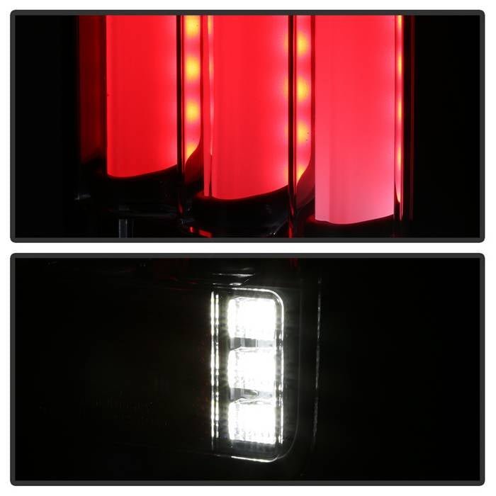 Jeep Wrangler (JK JKU) 07-18 Version 2 Light Bar Sequential Turn Signal LED Tail Lights - Black