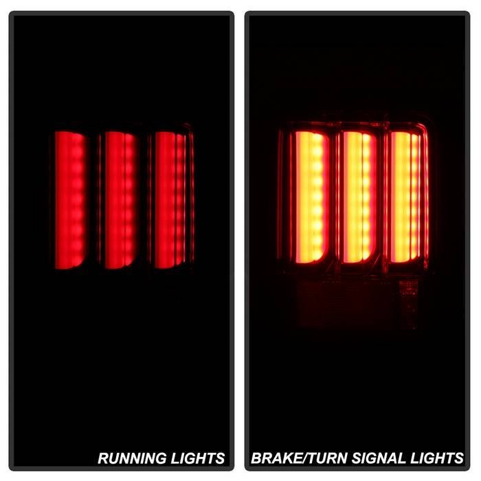 Jeep Wrangler (JK JKU) 07-18 Version 2 Light Bar Sequential Turn Signal LED Tail Lights - Black