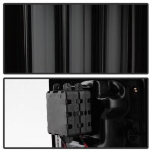 Jeep Wrangler (JK JKU) 07-18 Version 2 Light Bar Sequential Turn Signal LED Tail Lights - Black Smoke - Image 3