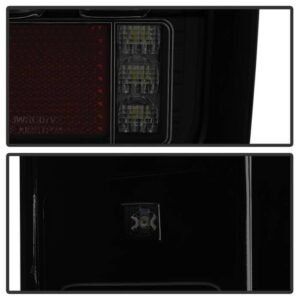 Jeep Wrangler (JK JKU) 07-18 Version 2 Light Bar Sequential Turn Signal LED Tail Lights - Black Smoke - Image 4