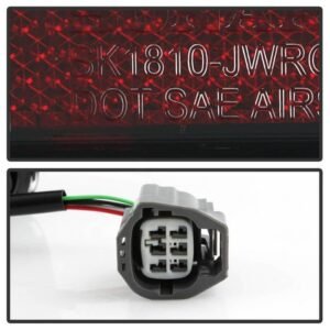 Jeep Wrangler (JK JKU) 07-18 Version 2 Light Bar Sequential Turn Signal LED Tail Lights - Red Clear - Image 5