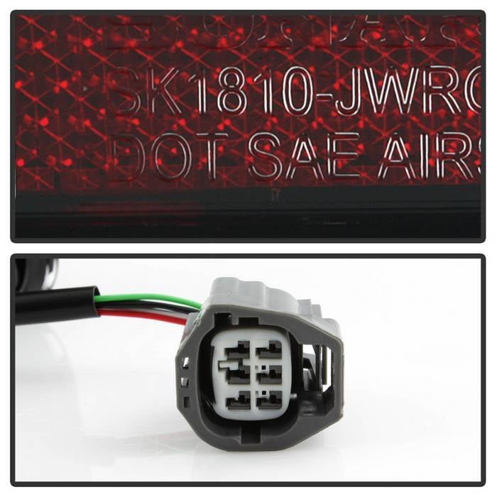 Jeep Wrangler (JK JKU) 07-18 Version 2 Light Bar Sequential Turn Signal LED Tail Lights - Red Clear