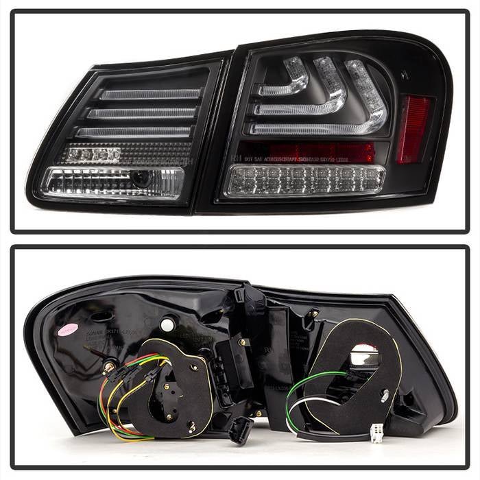 Lexus GS 350 07-11 LED Tail Lights - Black