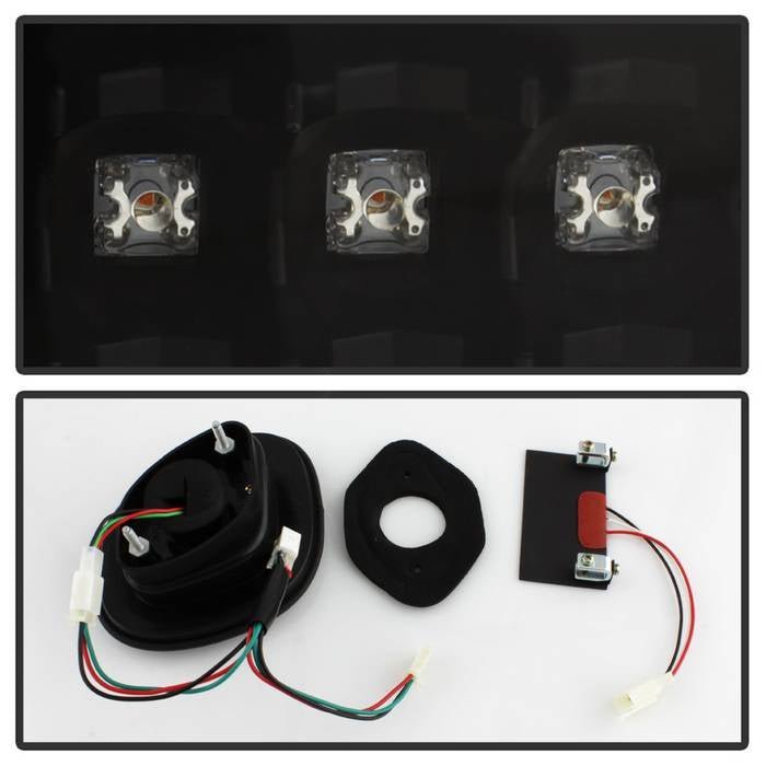 Lexus GS 300 / 400 98-05 4pcs LED Tail Lights with Trunk Pcs - Black