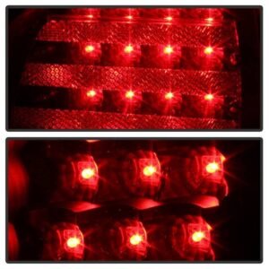 Lexus GS 300 / 400 98-05 4pcs LED Tail Lights with Trunk Pcs - Black - Image 7