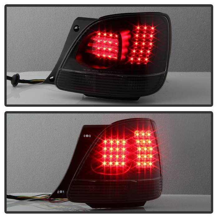 Lexus GS 300 / 400 98-05 4pcs LED Tail Lights with Trunk Pcs - Black