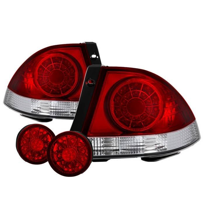 Lexus IS 300 01-03  LED Tail Lights - Red Clear