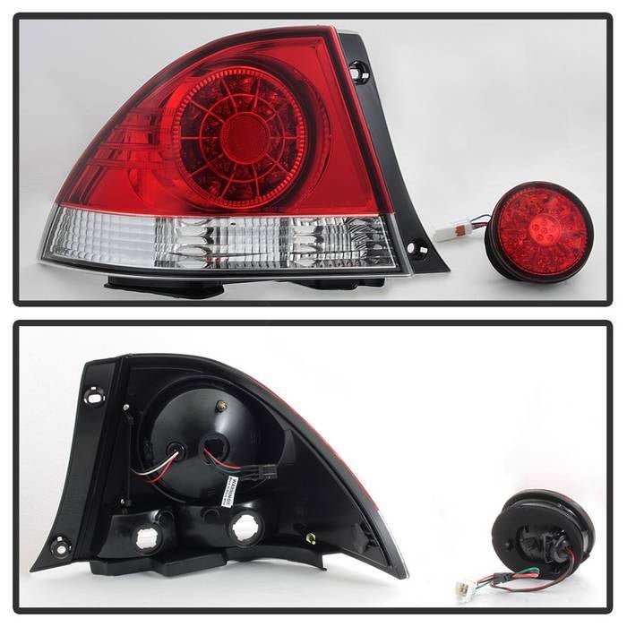 Lexus IS 300 01-03 LED Tail Lights - Red Clear