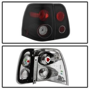 Lincoln Navigator 03-06 Euro Style Tail Lights - Black - Image 2