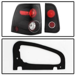 Lincoln Navigator 03-06 Euro Style Tail Lights - Black - Image 3