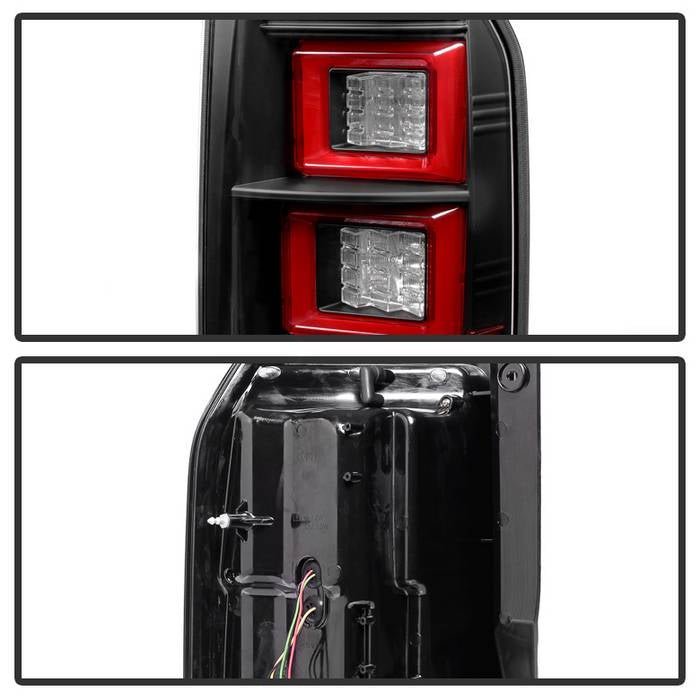 Land Rover Discovery LR4 10-14 Light Bar LED Tail Lights - Black