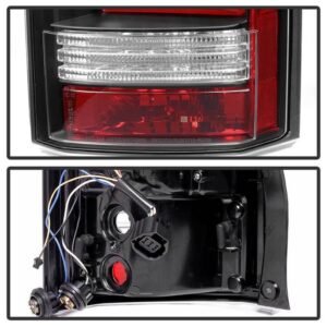 Land Rover Discovery LR4 10-14 Light Bar LED Tail Lights - Black - Image 4