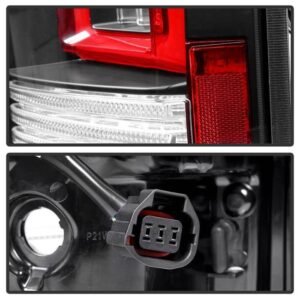 Land Rover Discovery LR4 10-14 Light Bar LED Tail Lights - Black - Image 5
