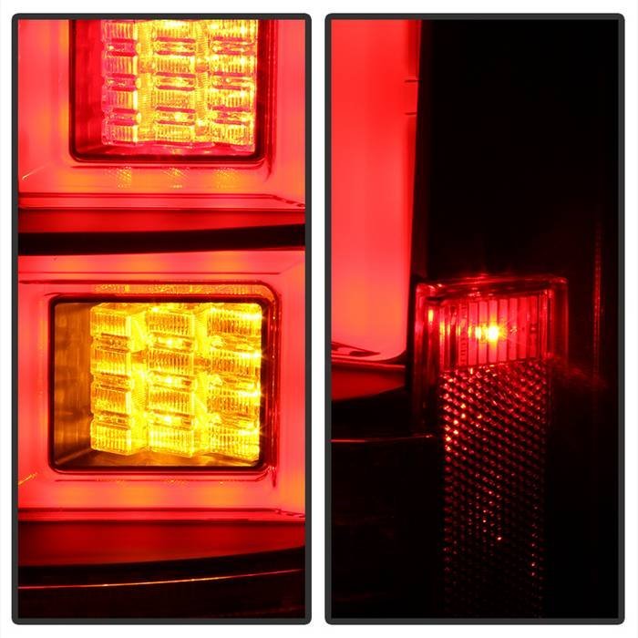 Land Rover Discovery LR4 10-14 Light Bar LED Tail Lights - Black