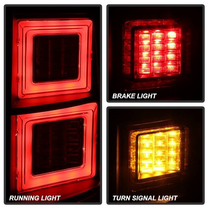 Land Rover Discovery LR4 10-14 Light Bar LED Tail Lights - Black