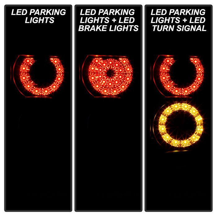 Land Rover Range Rover HSE 03-05 LED Tail Lights - Black