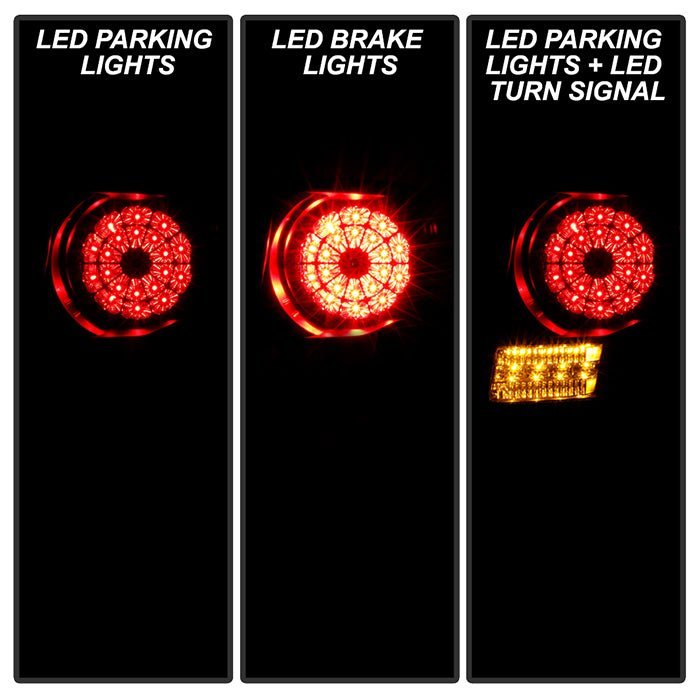 Land Rover Range Rover Sport 06-09 LED Tail Lights - Black