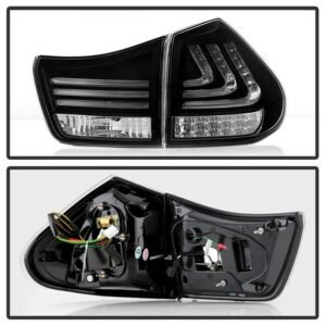 Lexus RX330 / RX350 04-09 LED Tail Lights - Black - Image 2