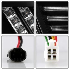 Lexus RX330 / RX350 04-09 LED Tail Lights - Black - Image 3