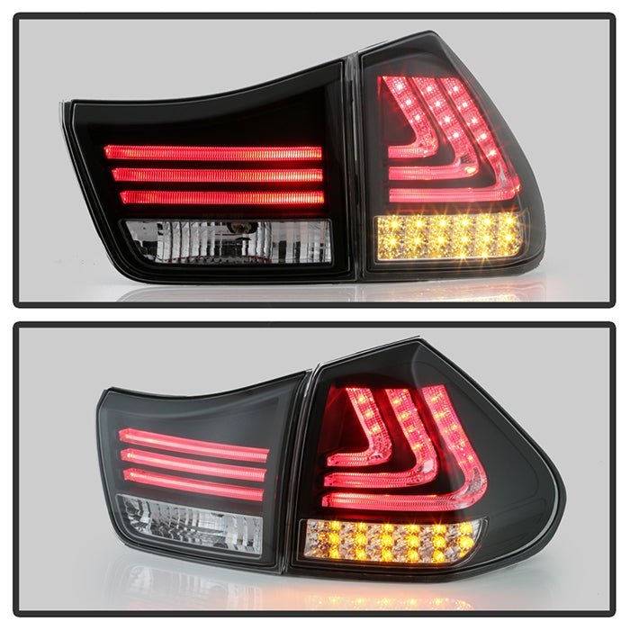 Lexus RX330 / RX350 04-09 LED Tail Lights - Black