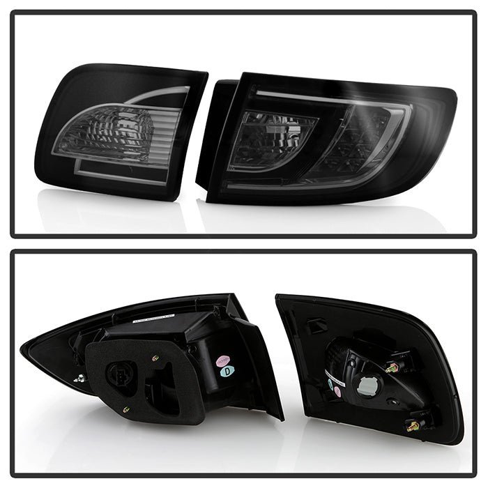 Mazda 3 03-08 4Dr Sedan ( Non Hatchback ) LED Tail Lights - Smoke